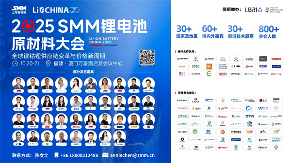 【全球鋰電精英集結廈門！】2025SMM鋰電池原材料大會重磅來襲：解碼鎳鈷鋰供應鏈變革與價格新周期